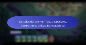 Read more about the article Desafíos del evento: Tropas especiales, Decoraciones únicas, Botín adicional