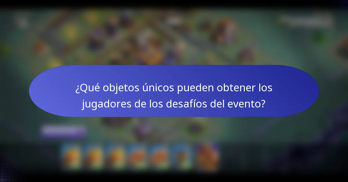 ¿Qué objetos únicos pueden obtener los jugadores de los desafíos del evento?