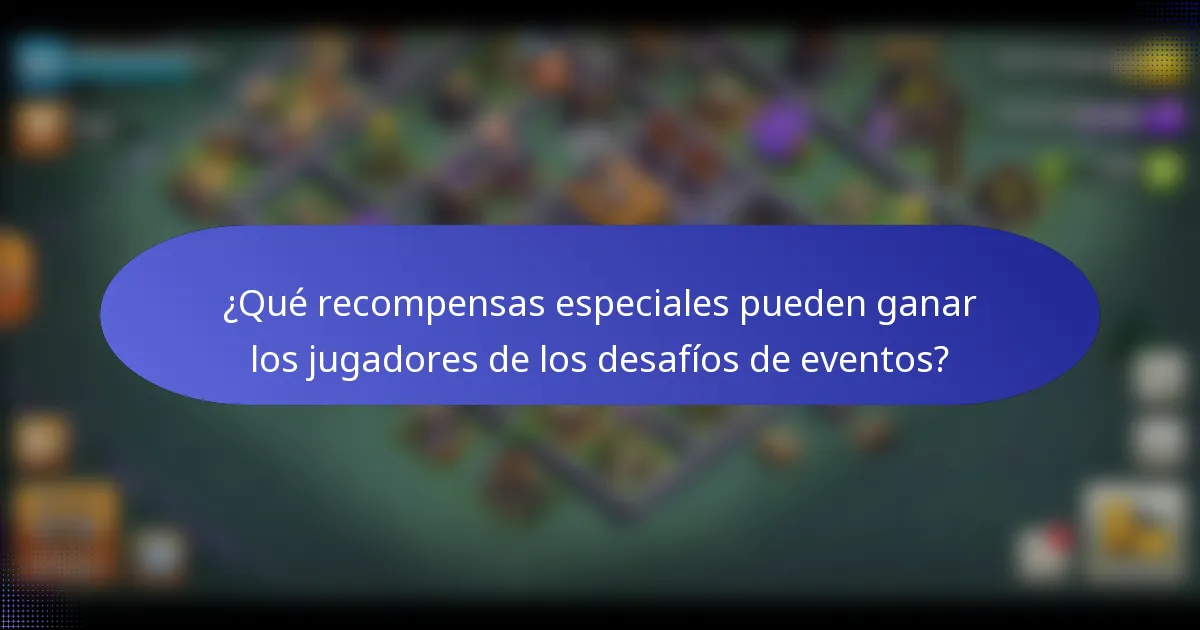 ¿Qué recompensas especiales pueden ganar los jugadores de los desafíos de eventos?